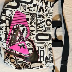 Roxy Black and Pink Shoulder Bag